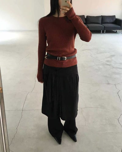 設計師牛皮雙環皮帶 ( 2色 )3