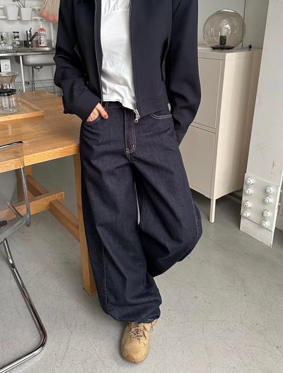 側邊縫線造型原色褲 ( 現貨 )3