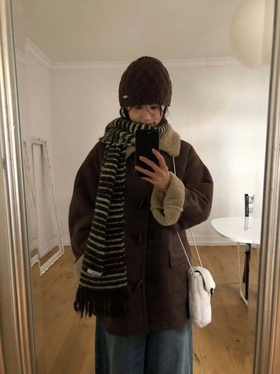 流蘇條紋配色圍巾 ( 5色 / 少量現貨 )11