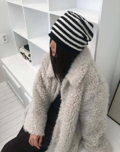 羊毛條紋堆堆帽 ( 5色 / 少量現貨 )14