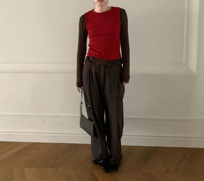 柔軟彈性圓領背心 ( 4色 / 少量現貨 )5