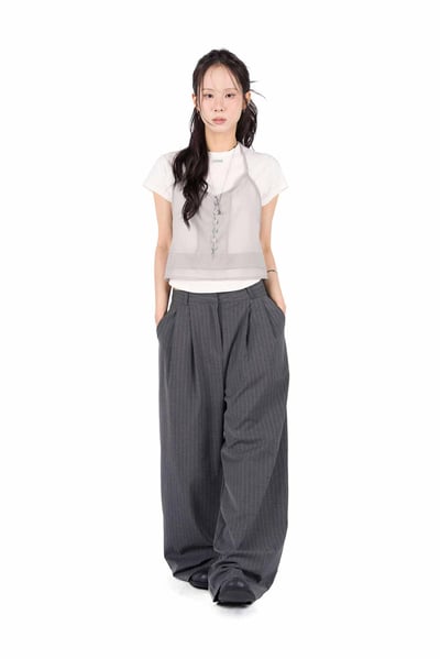 條紋雙摺西裝褲 ( 2色 / 少量現貨 )14