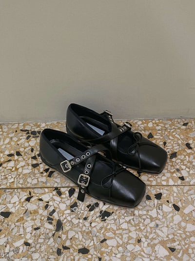 交叉帶芭蕾舞鞋20