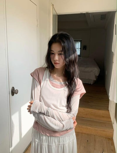 抓皺抽繩式軟紗背心 ( 4色 )21