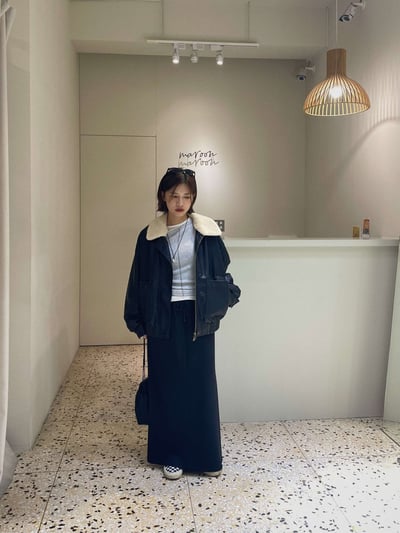 銀色墜飾黑繩長鍊 ( 少量現貨 )2