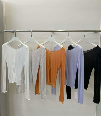 早春多色彈性透膚衫 ( 5色 )19