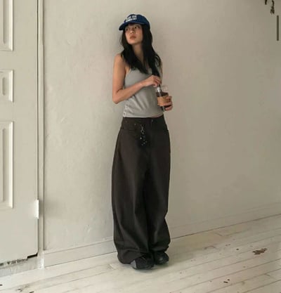 薄料繭型褲 ( 3色 )2