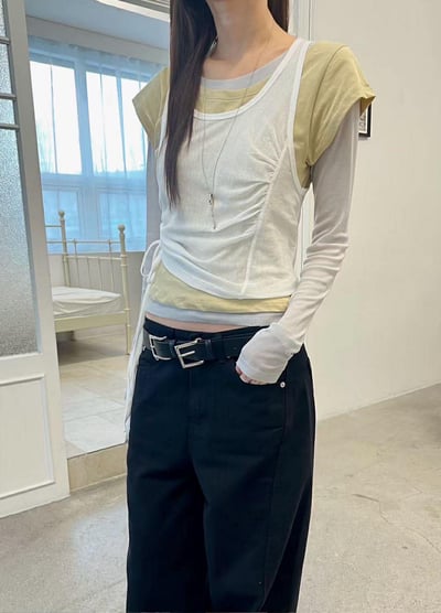 U領短袖上衣 ( 6色 )7