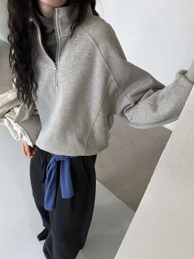 立領拉鍊大學TEE ( 6色 )5