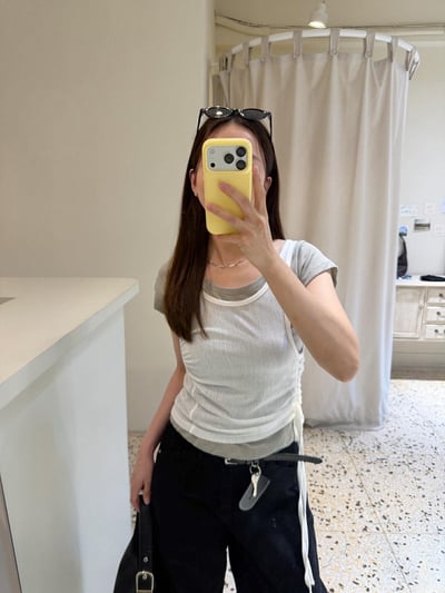 U領短袖上衣 ( 6色 )17