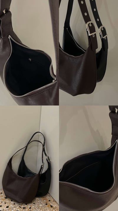 立體摺感肩背包 ( 3色 )19