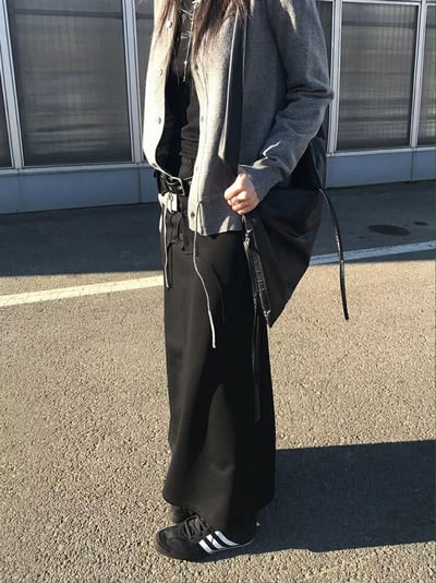 假兩件層次造型棉裙 ( 2色 )2