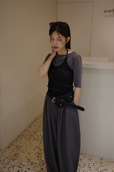 法式5分袖兩穿棉TEE ( 5色 / 少量現貨 )25