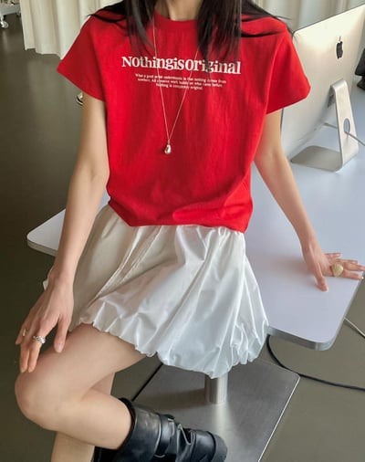 可愛字母短TEE ( 3色 )7