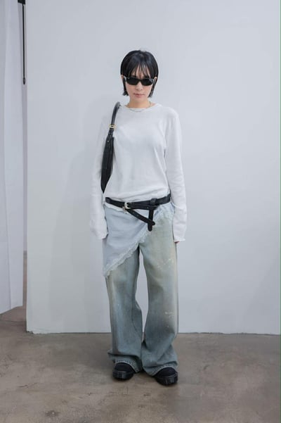 拼接蕾絲三角巾 ( 3色 )8