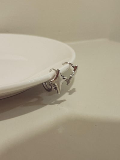 星芒耳環 ( 2色 )1