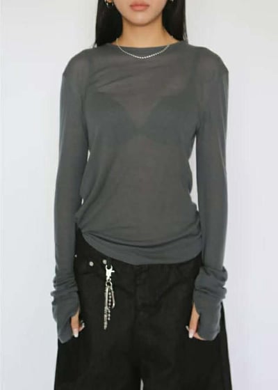 舒服指套設計打底衣 ( 6色 )10