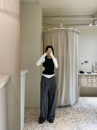 條紋雙摺西裝褲 ( 2色 / 少量現貨 )12