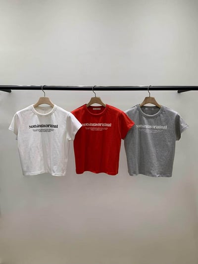 可愛字母短TEE ( 3色 )13