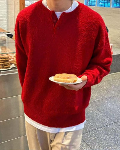 UNISEX亨利領毛衣 ( 4色 / 少量現貨 )23