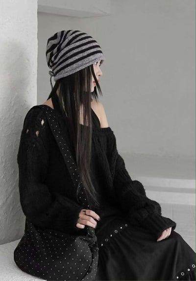 羊毛條紋堆堆帽 ( 5色 / 少量現貨 )6