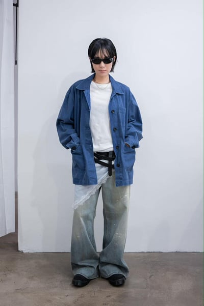 拼接蕾絲三角巾 ( 3色 )14