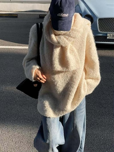 圍巾+V領毛衣SET ( 3色 )20