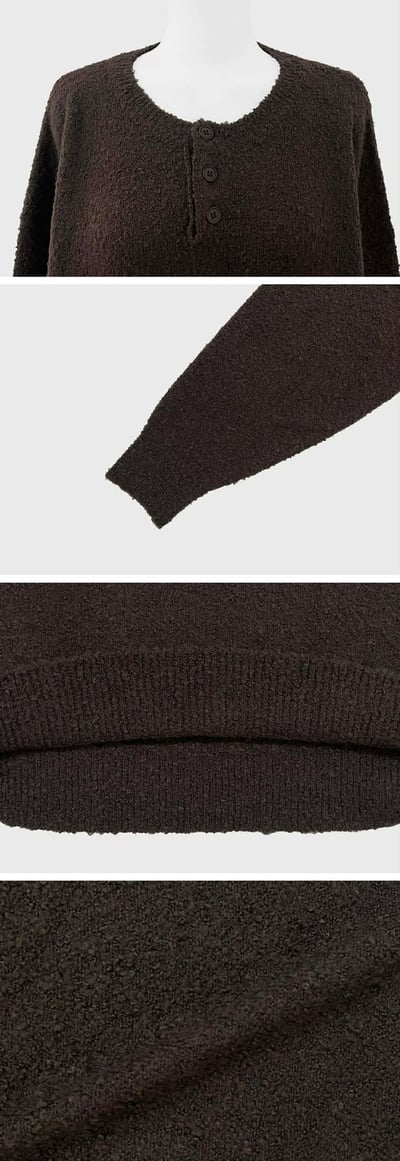 UNISEX亨利領毛衣 ( 4色 / 少量現貨 )24