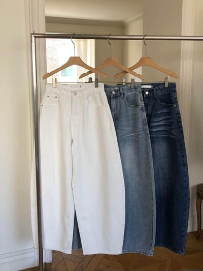 刷痕感丹寧褲 ( 3色 )22