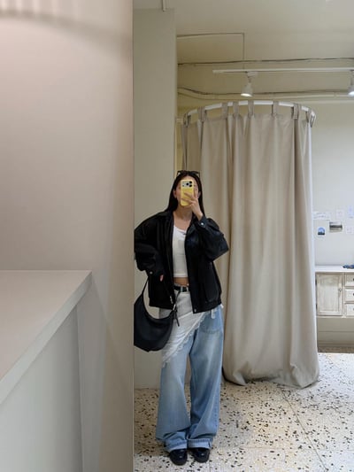 法式5分袖兩穿棉TEE ( 4色 )16