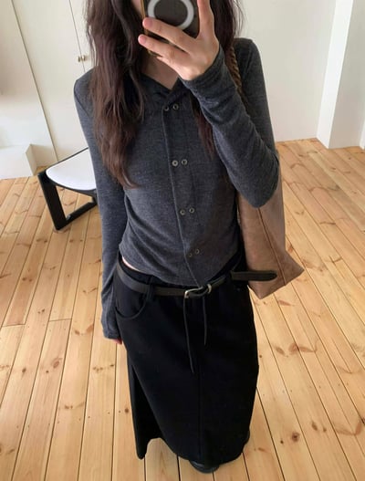 褲耳造型棉裙 ( 2色 / 少量現貨 )3