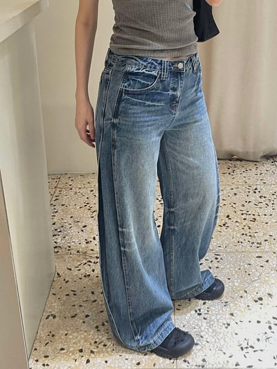 刷痕感細節丹寧褲 ( 少量現貨 )14