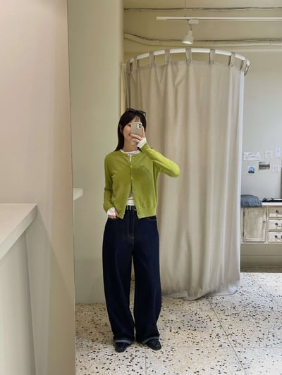 多WAY圓領排釦針織上衣 ( 6色 / 少量現貨 )4