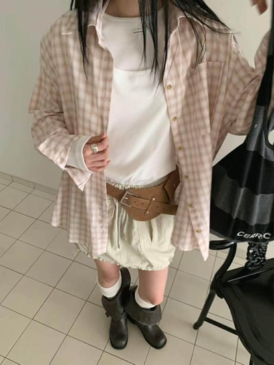 翻蓋小包造型腰帶 ( 2色 )7