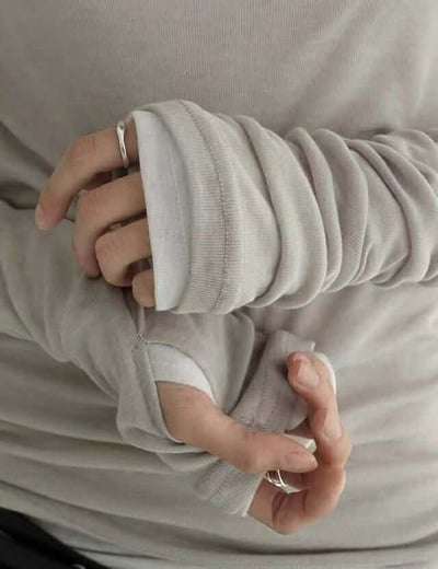 舒服指套設計打底衣 ( 6色 )22