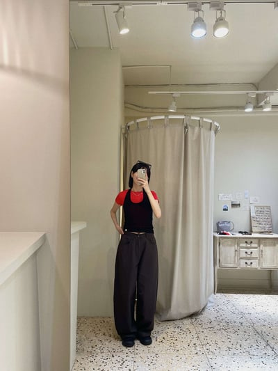 薄料繭型褲 ( 3色 )8