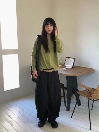 多WAY圓領排釦針織上衣 ( 6色 / 少量現貨 )2