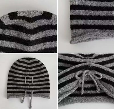 羊毛條紋堆堆帽 ( 5色 / 少量現貨 )25