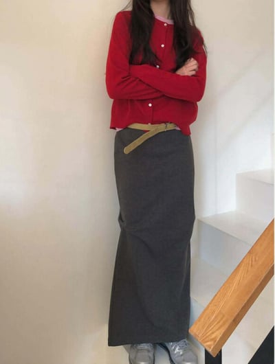 多WAY圓領排釦針織上衣 ( 6色 / 少量現貨 )15