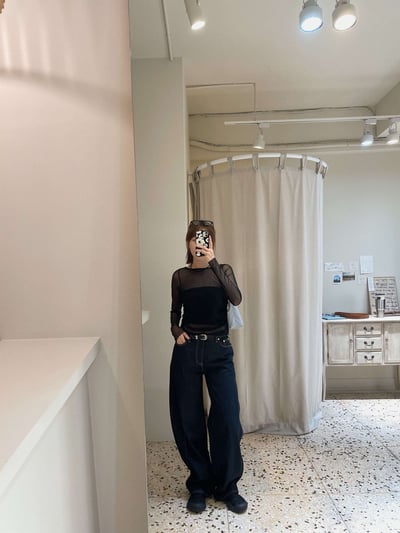 側邊縫線造型原色褲 ( 現貨 )13