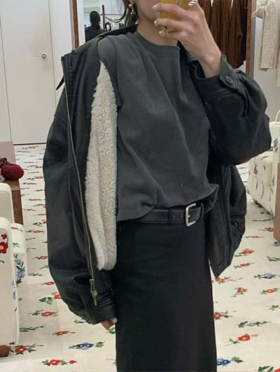 可拆毛毛領質感皮夾克2