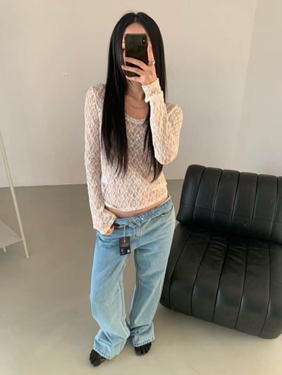 前後兩穿LS長袖上衣 ( 2色 / 少量現貨 )12