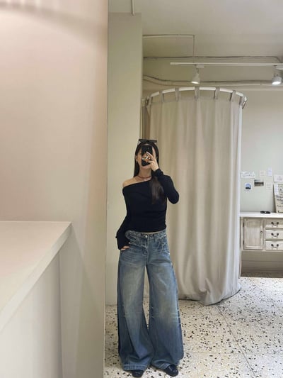 刷痕感細節丹寧褲 ( 少量現貨 )10