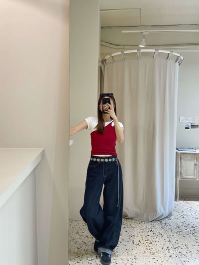 側邊縫線造型原色褲 ( 現貨 )10