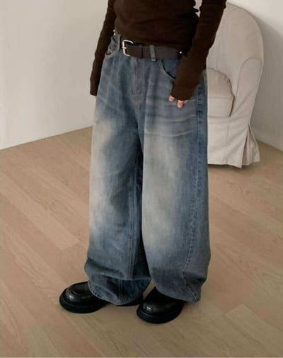 #0179率性刷色丹寧褲 ( 少量現貨 )3