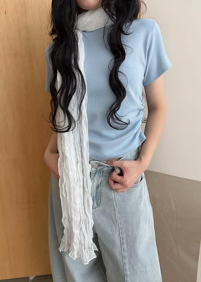 側抓皺短Ｔ( 4色 )11
