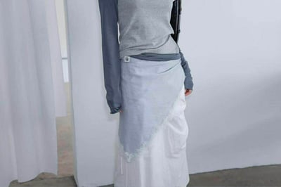 拼接蕾絲三角巾 ( 3色 )12