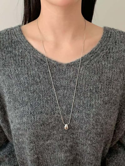 銀色水滴項鍊 ( 少量現貨 )5