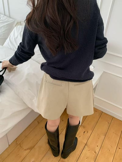 雙打褶短褲 ( 2色 )14