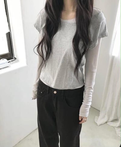 U領短袖上衣 ( 6色 )6